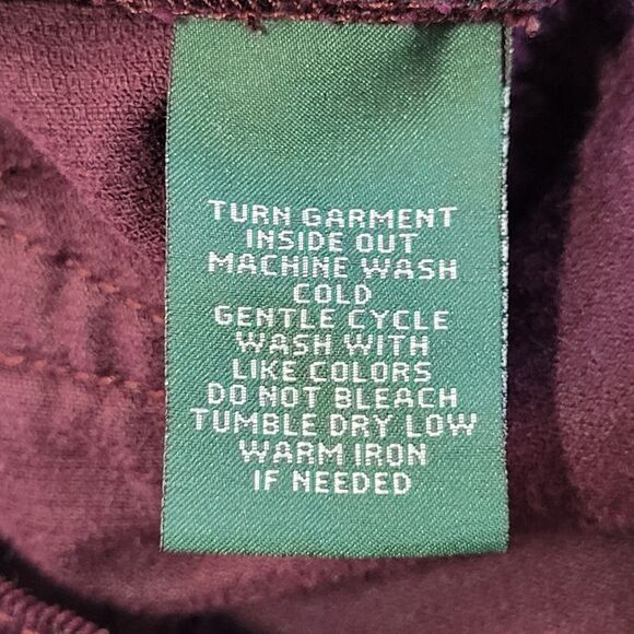 LRL RALPH LAUREN Purple Corduroy Size 10 Classic Straight Narrow Wale - Picture 10 of 11